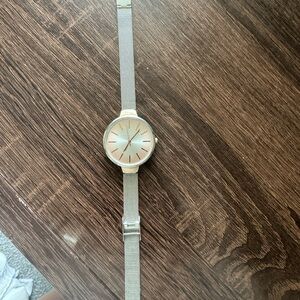 Silver Mesh Strap Women's Watch